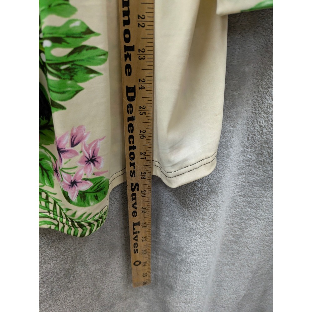 Unique Spectrum Floral Print Tassel Tie Neck Bell Sleeve Top Women 1X - Picture 4 of 8